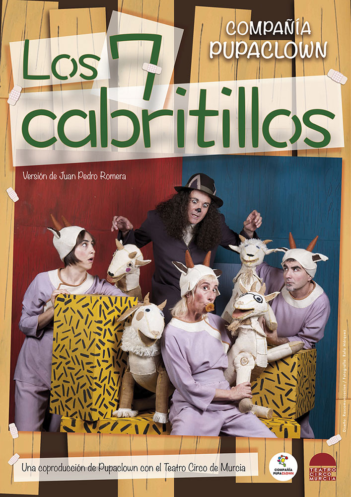 Cartel Los 7 cabritillos Pupaclown