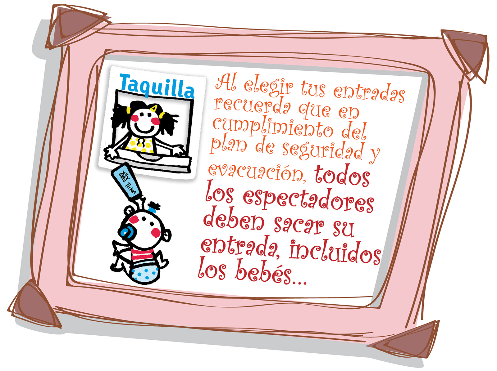 Información sobre entradas para bebés